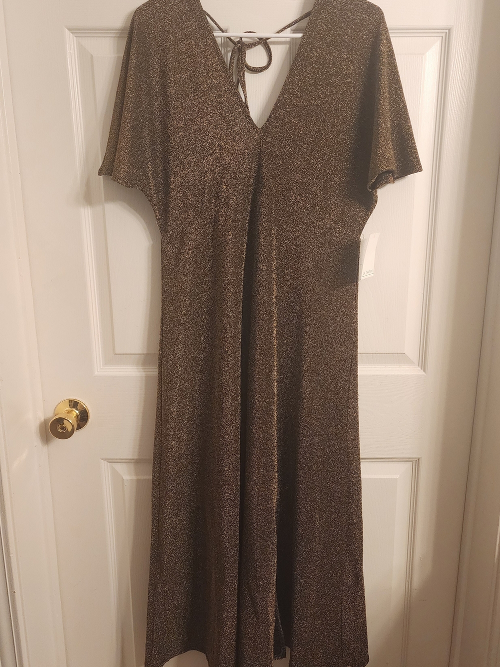LA Threads Gold Shimmer Dress